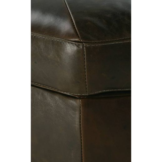 Picture of Othello 40" Octagon Leather Storage Ottoman